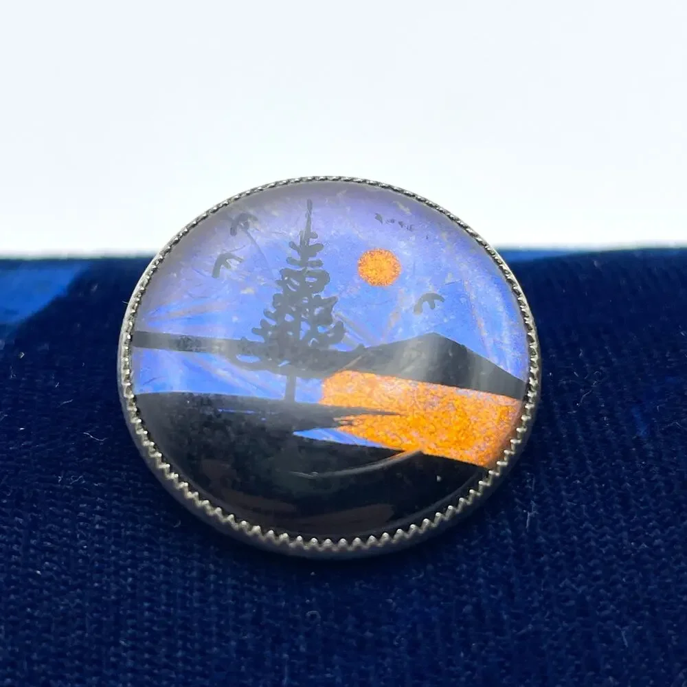Authentic Handmade Butterfly Wing Pin 1